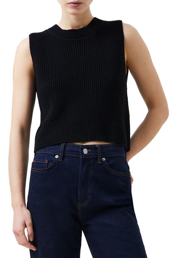 Mozart Crewneck Cropped Vest