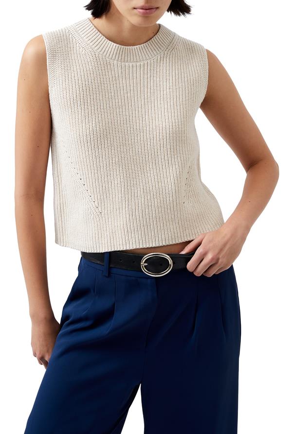Mozart Crewneck Cropped Vest