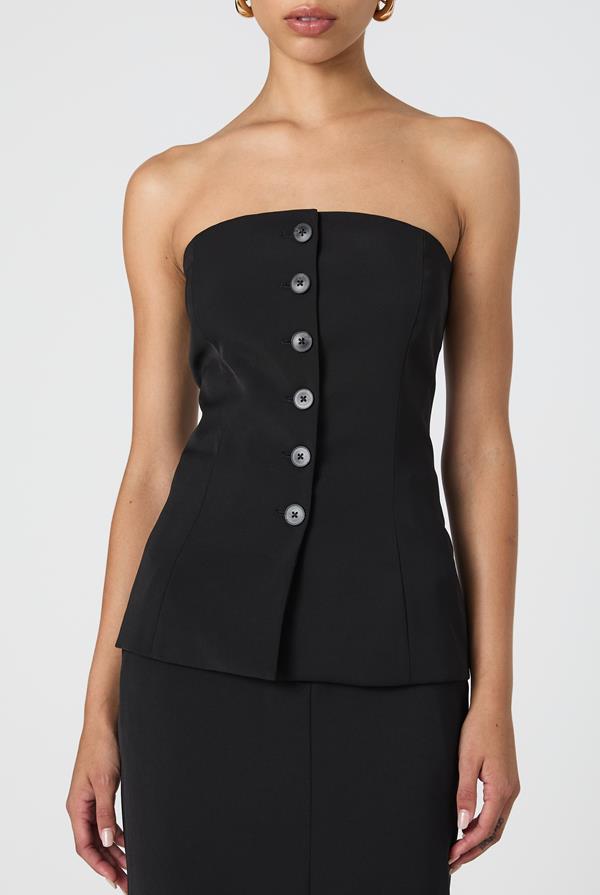 Harrie Suiting Strapless Top