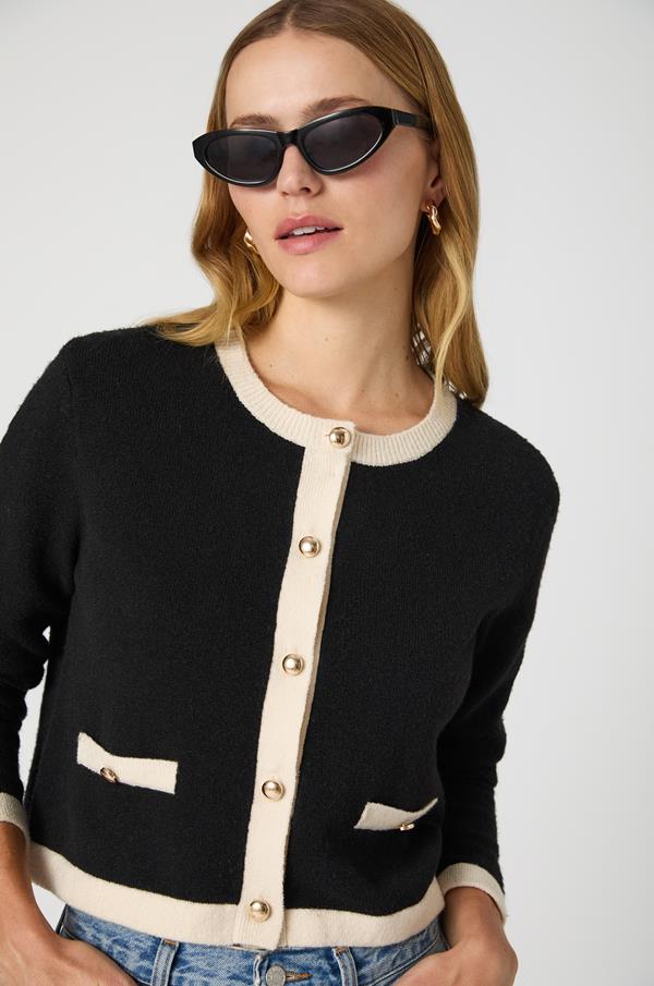 Vhari Contrast Cardigan