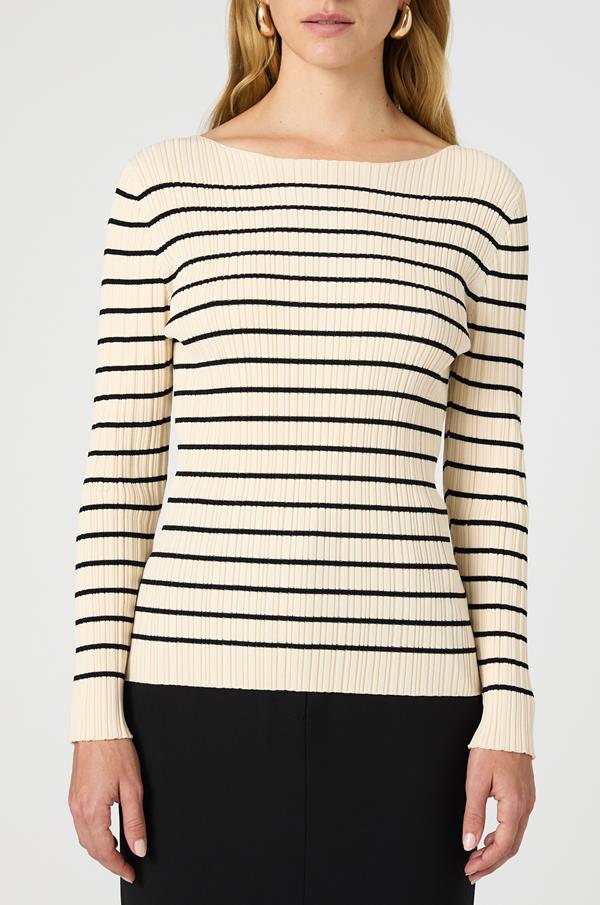 Stripe Crinkle Knit