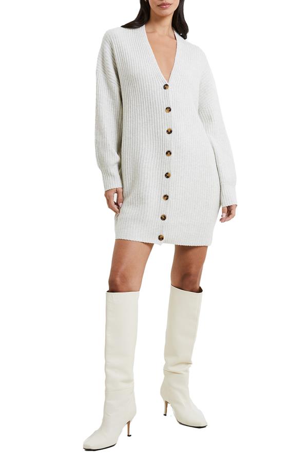 Ribbed Button Down Dress