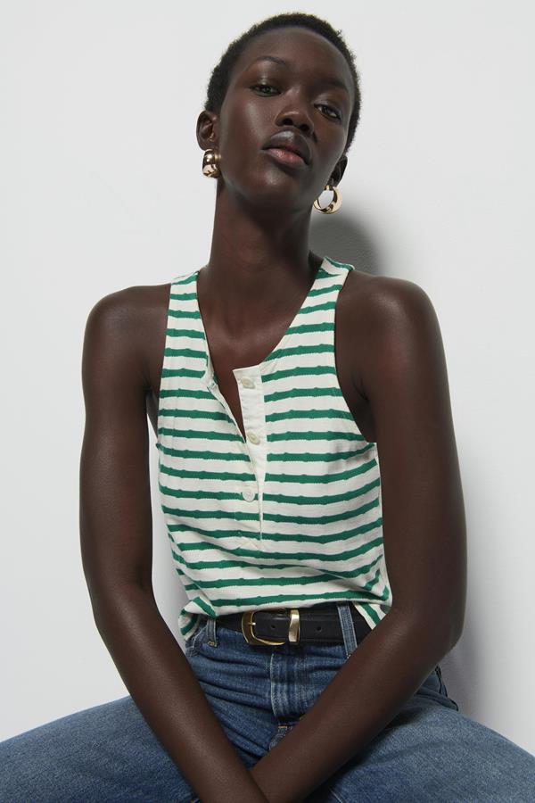 Bree Tank with Contrast Inset