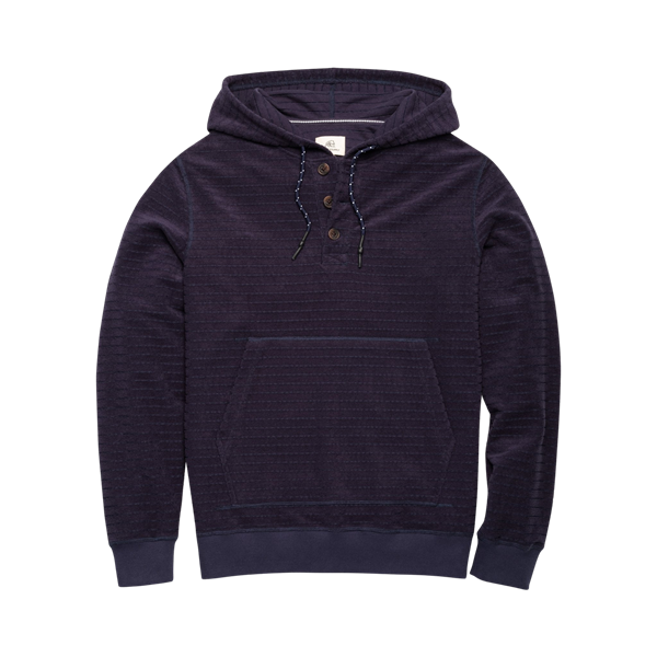 John Towel Terry Tonal Stripe Hoodie