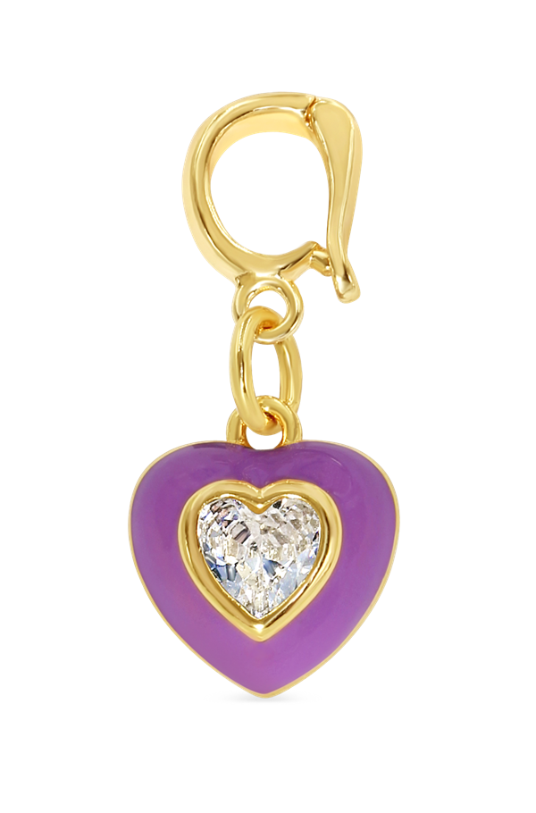 Charm Shop Violet Heart Charm