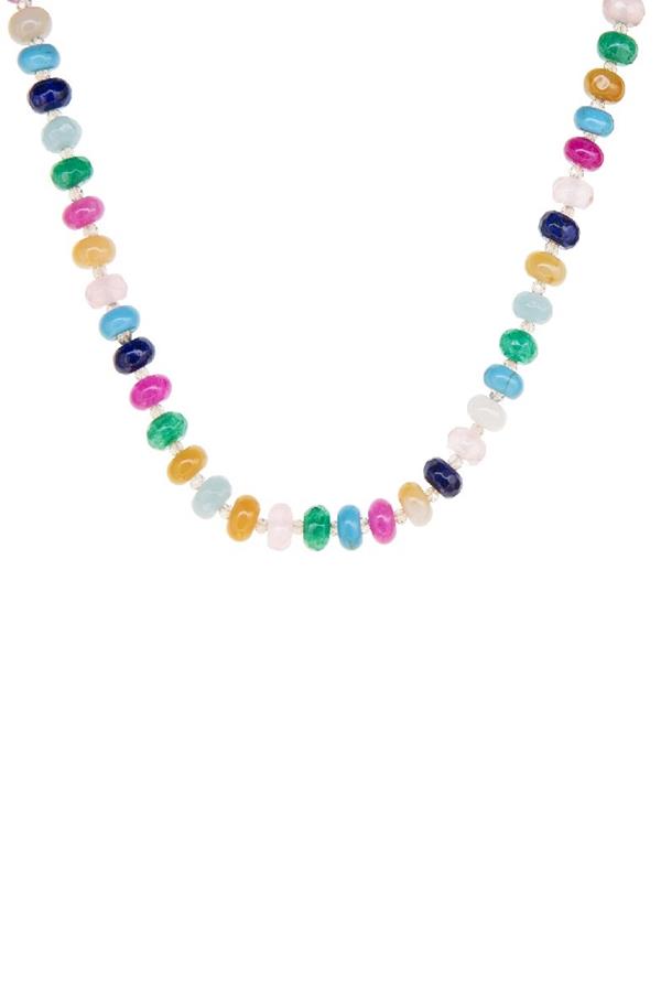 Summer Multi-15 Semi Precious Rondelle