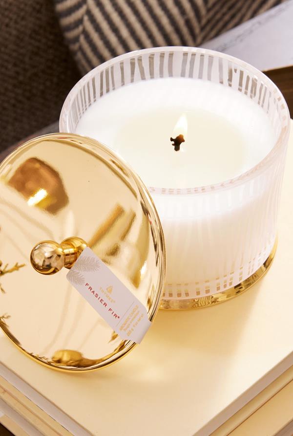 Frasier Fir Medium Poured Candle Frosted