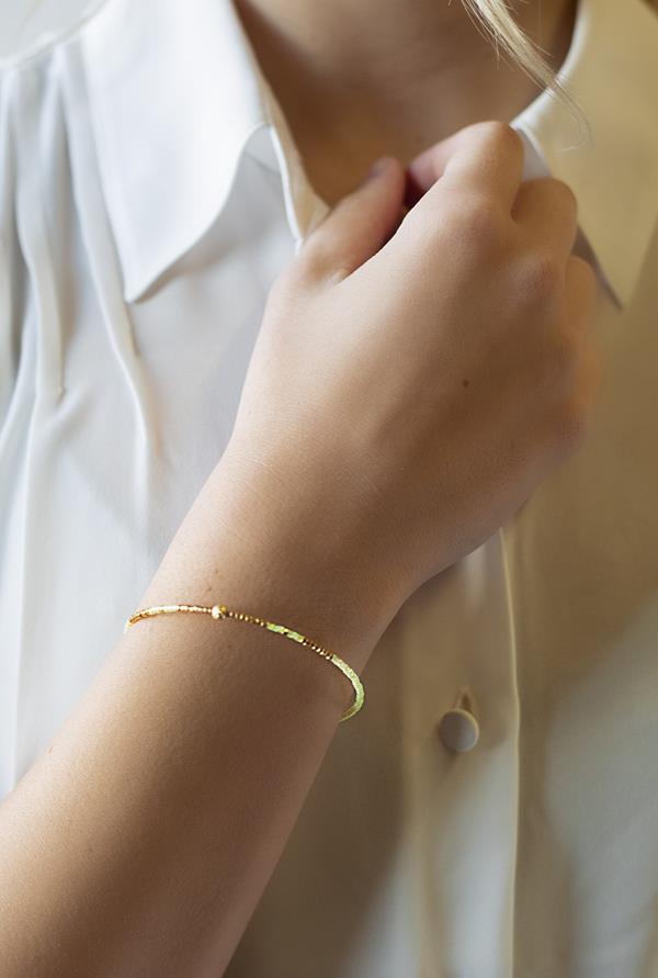 Lime Seed Sprinkle Bangle
