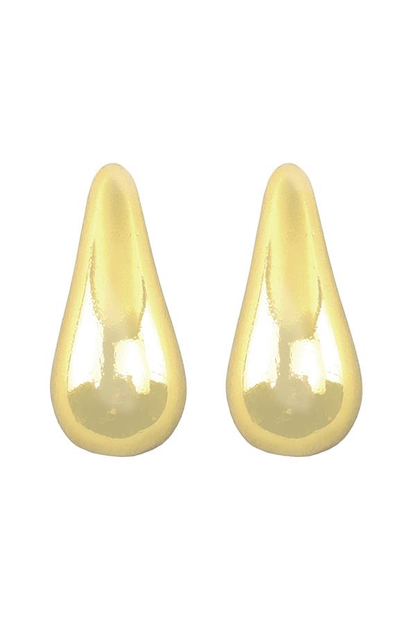 Gold Post Drop Earrings