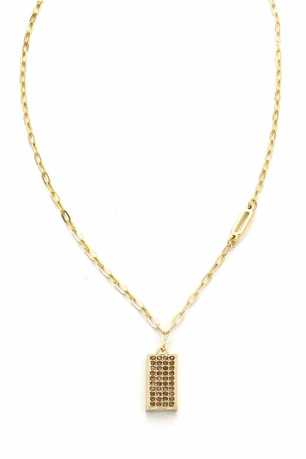 16 Inch Pave Chain Necklace