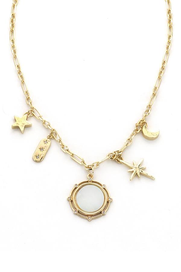 16 Inch Celestial Charm Necklace