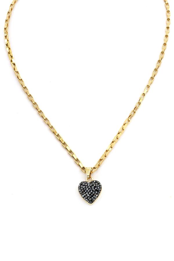 18 Inch Heart Chain Necklace