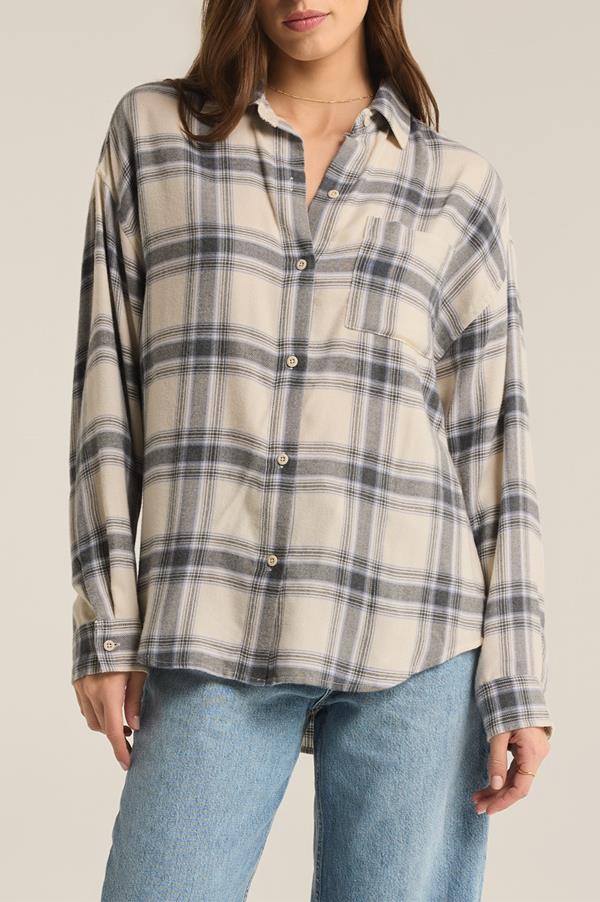 River Plaid Button Up