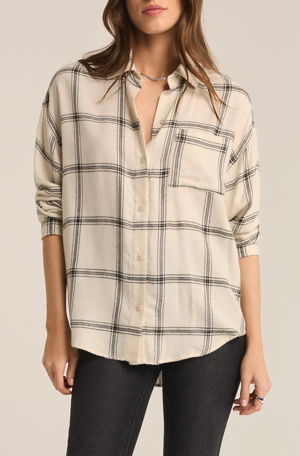River Plaid Button Up