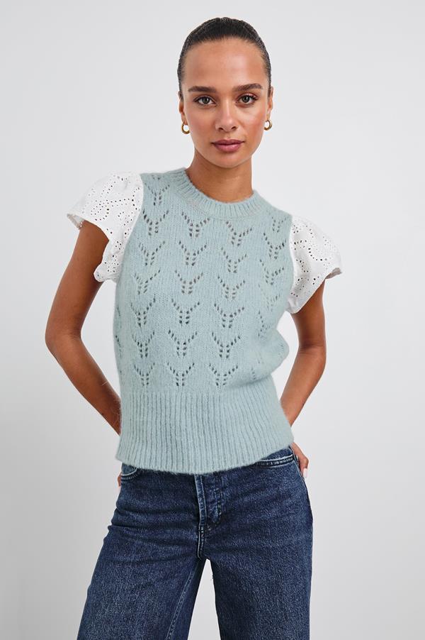 Everly Layered Short Sleeves Sweater