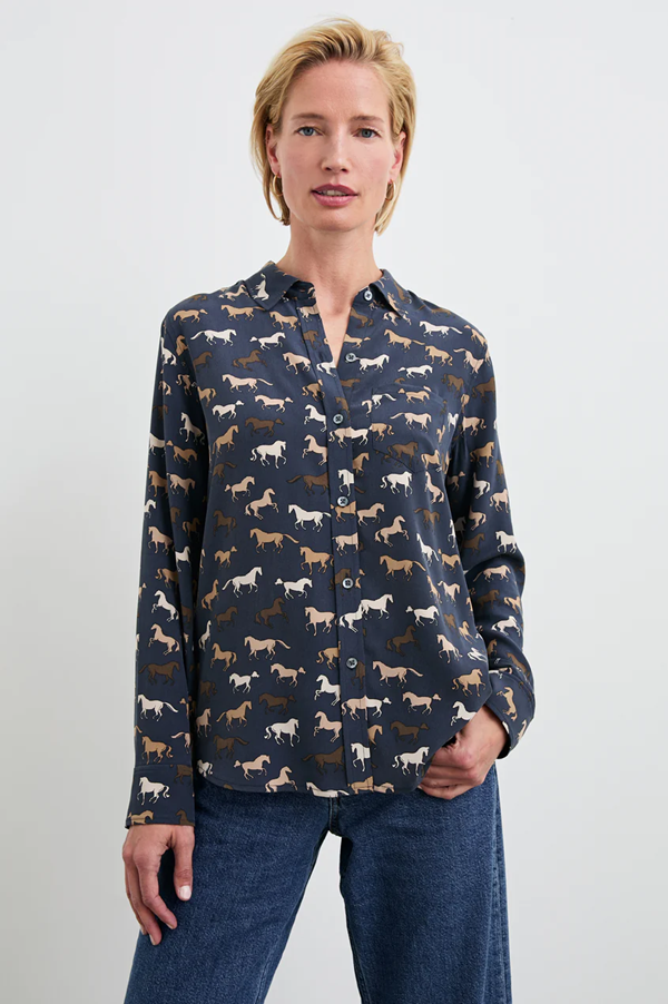 Kate Horses Button Down