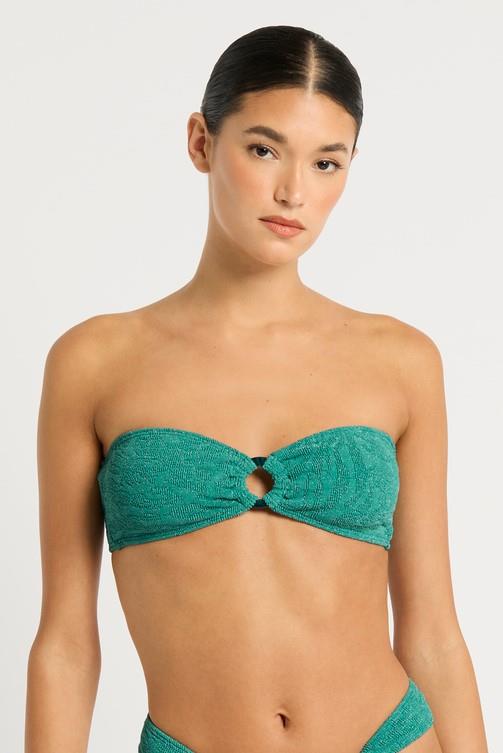 Teal Ring Tie Back Blake Bandeau