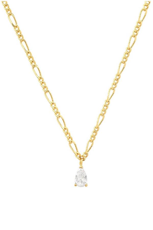 Gold Figaro Chain With Pendant