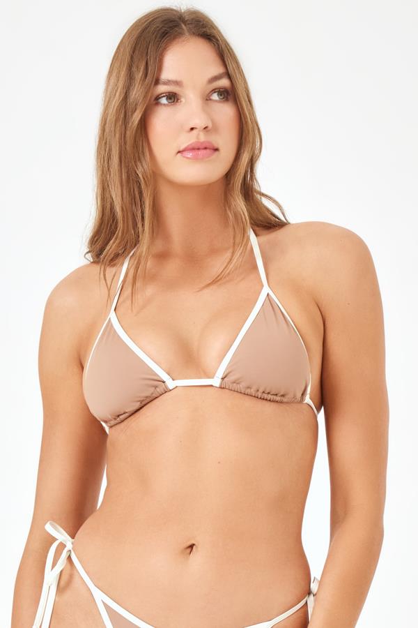 Saddle/Cream Aspen Top
