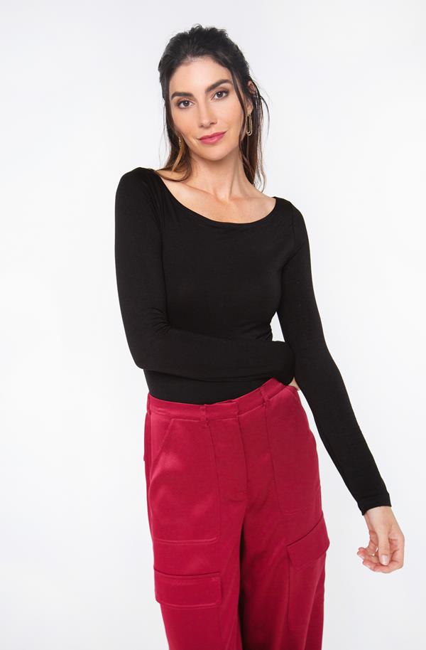 Boatneck Jersey Top