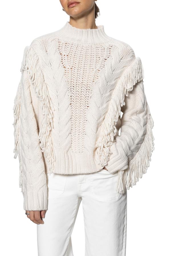 Crafted Fringe Sweater
