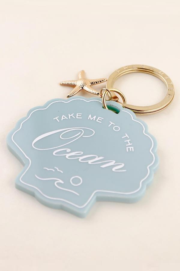 Take Me to the Ocean Charm Keychain