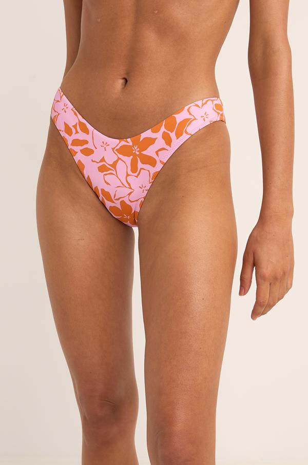 Pink Bora Bora Floral Hi Cut Pant Bottom