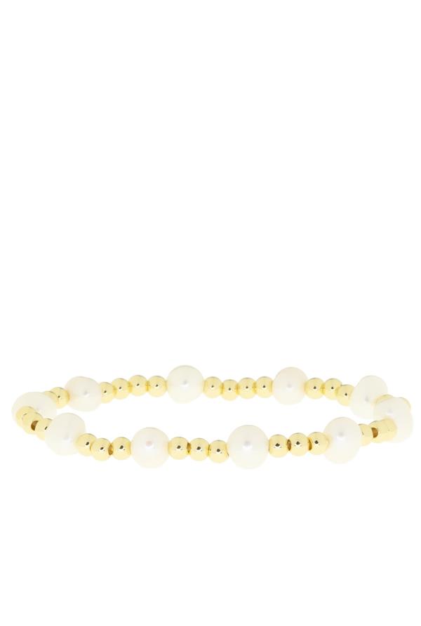 Beaded Pearl Stretch Bracelet