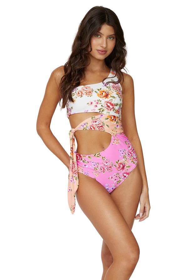 Bahia One Shoulder Cut Out One Piece