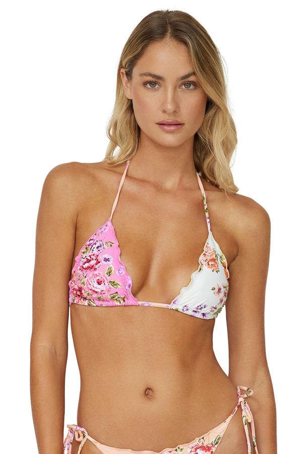 Bahia Embroidered Lettuce Edge Tri