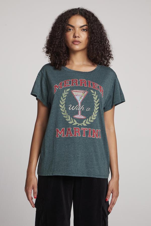 Chaser-Merrier With A Martini T-Shirt