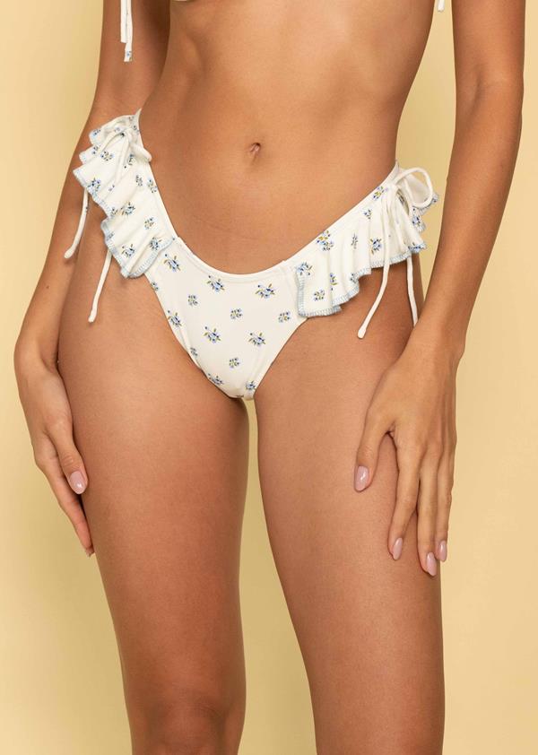 Heidi Floral Uno Ruffle Bows Bikini Bottom