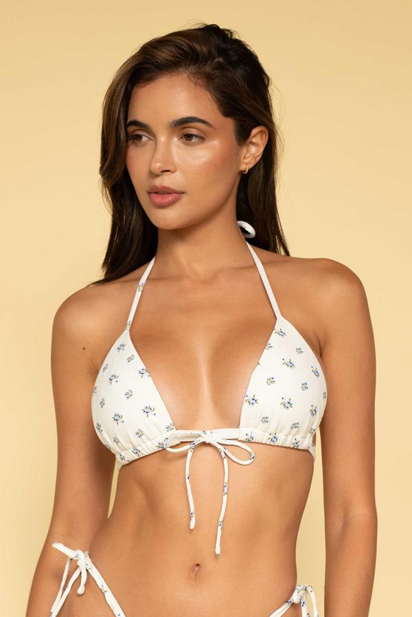Heidi Floral Emma Triangle Bikini Top