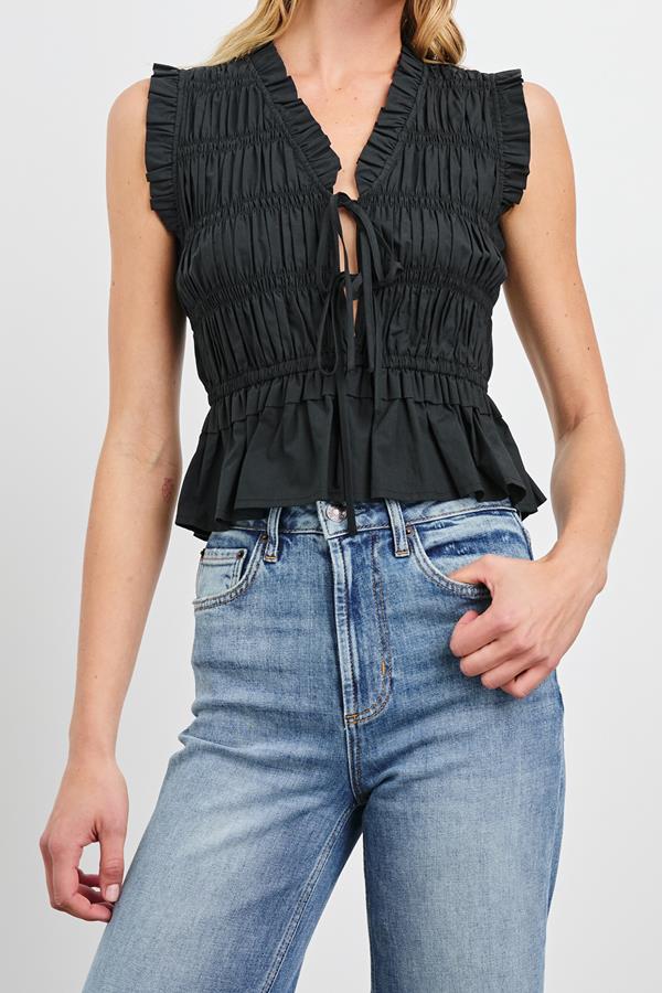 Martine Lace Up Top