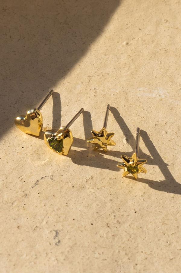 The Molten Heart Studs Set