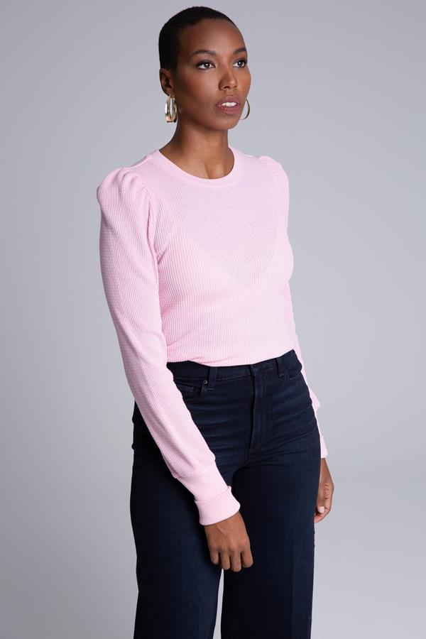 Thermal Puff Sleeve Top