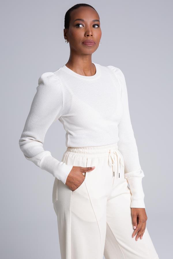 Thermal Puff Sleeve Top
