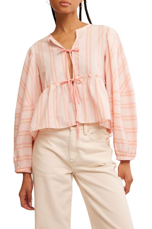 Brunch Babe Tie Front Top