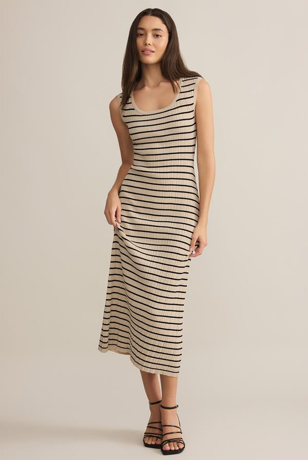 Gisele Stripe Midi Dress
