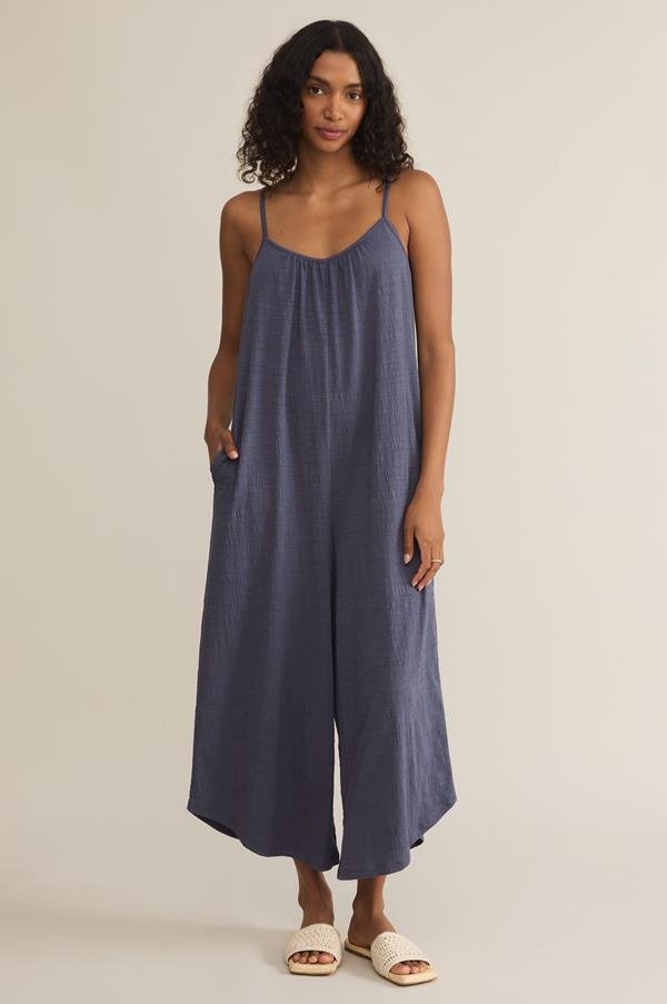 Textured Flared Jumpsuit