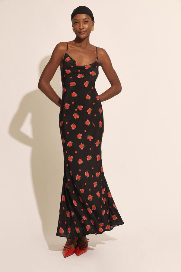 Monroe Cowl Neck Maxi Dress