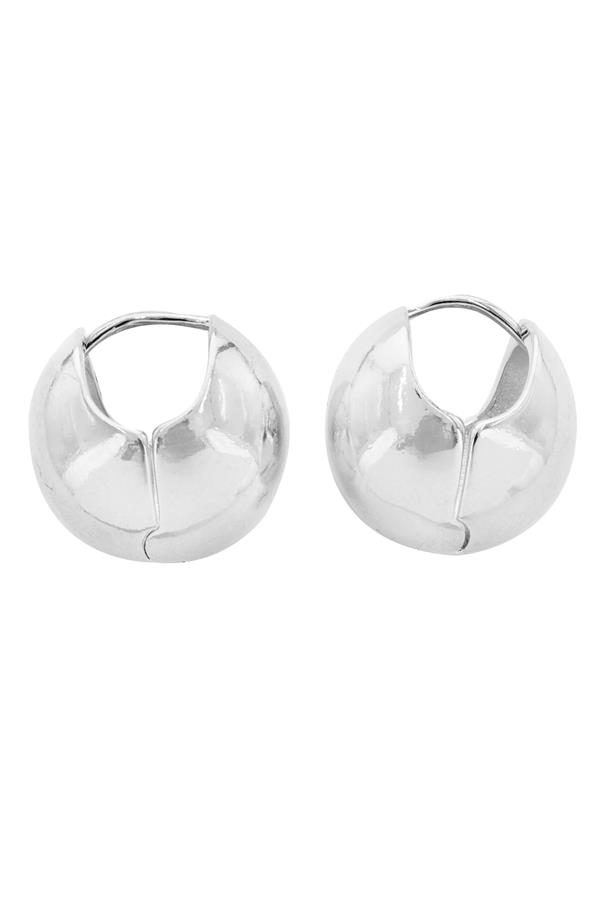 Silver Huggie Earrings