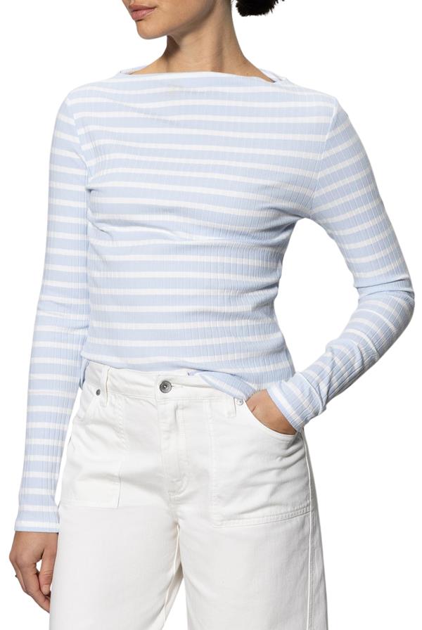 Long Sleeve Boatneck Tee