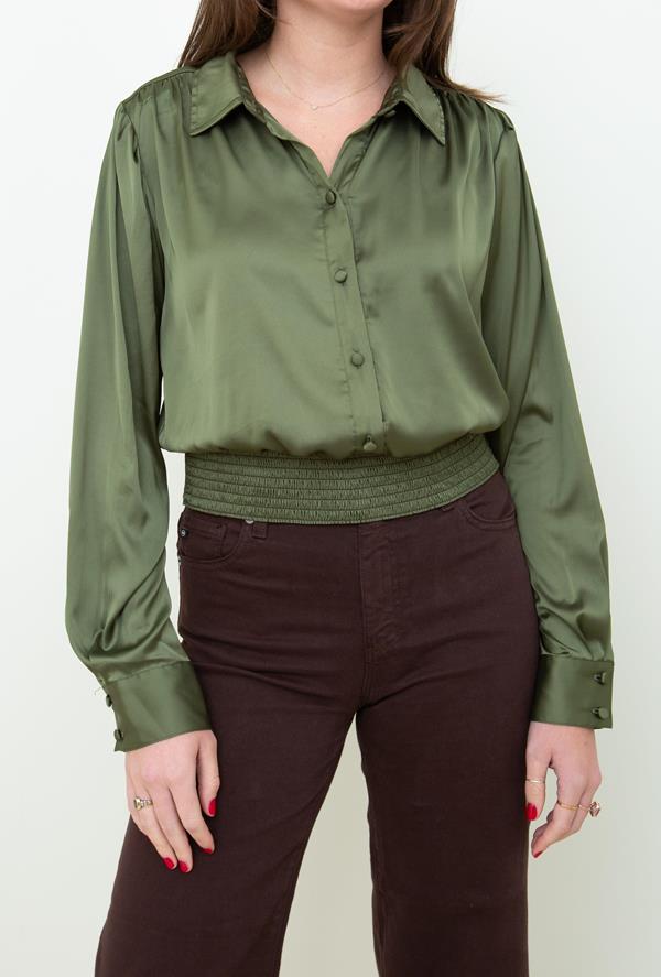 Long Sleeve Banded Bottom Shirt