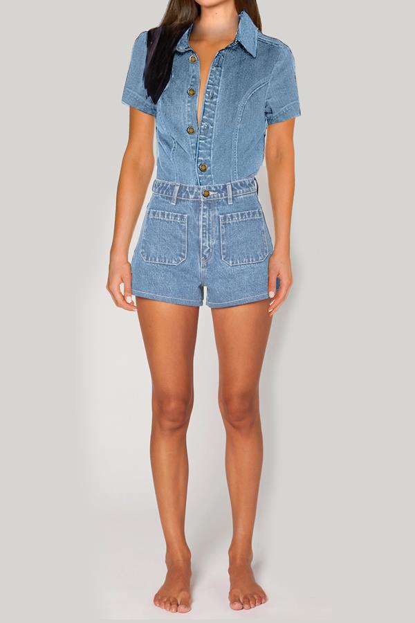 Sailor Romper Lily Blue