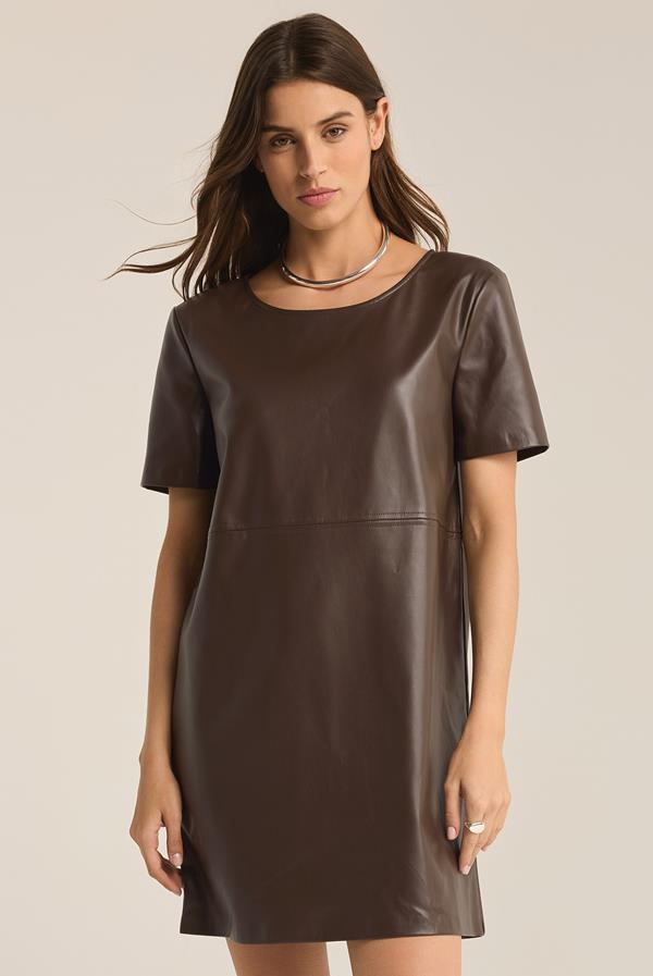 London Faux Leather Dress
