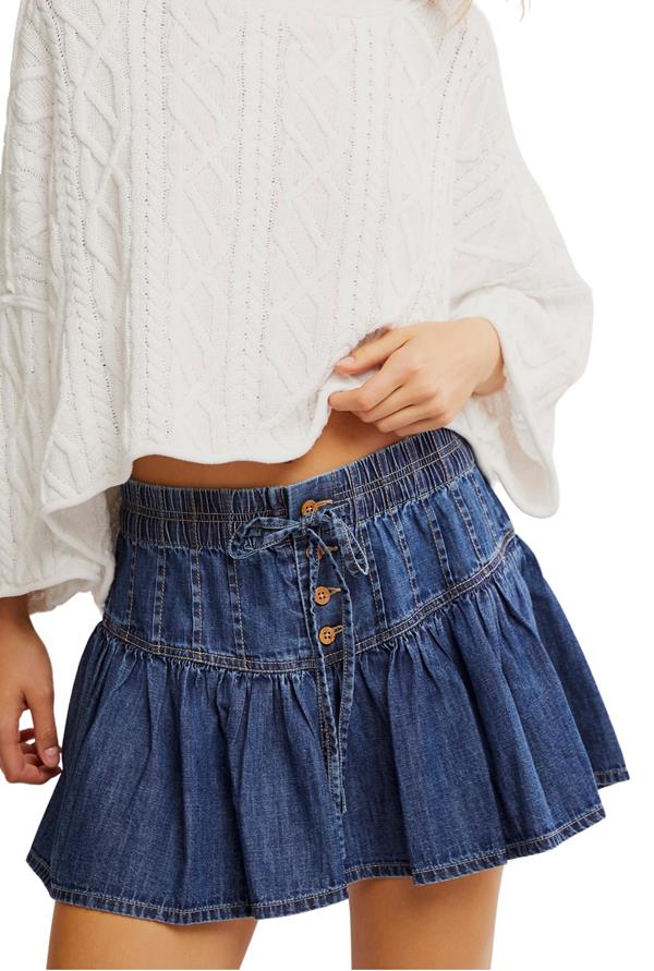 Roselle Denim Mini