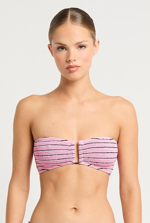 Pastel Pink Stripe Blake Bandeau