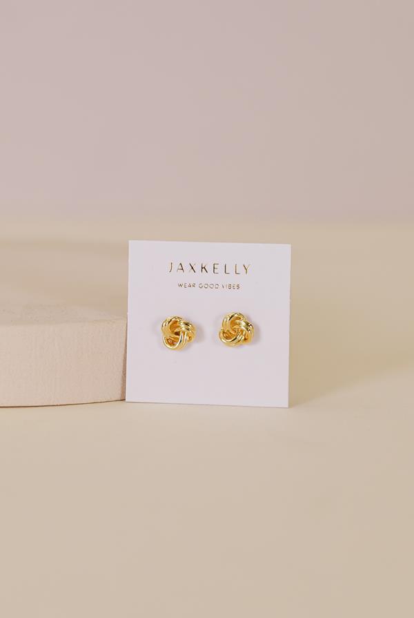 Petite Gold Knot Earrings