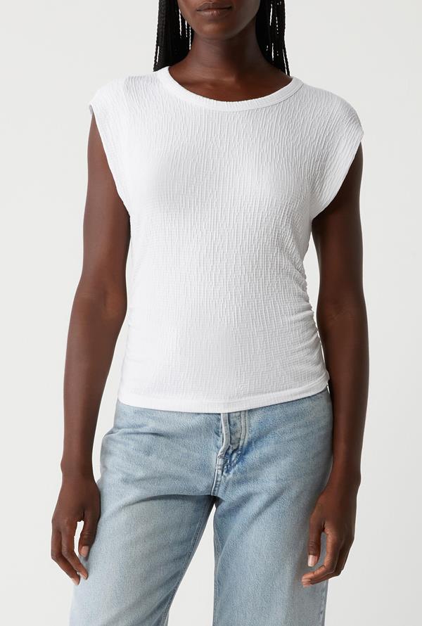 Leighton Power Shoulder Top
